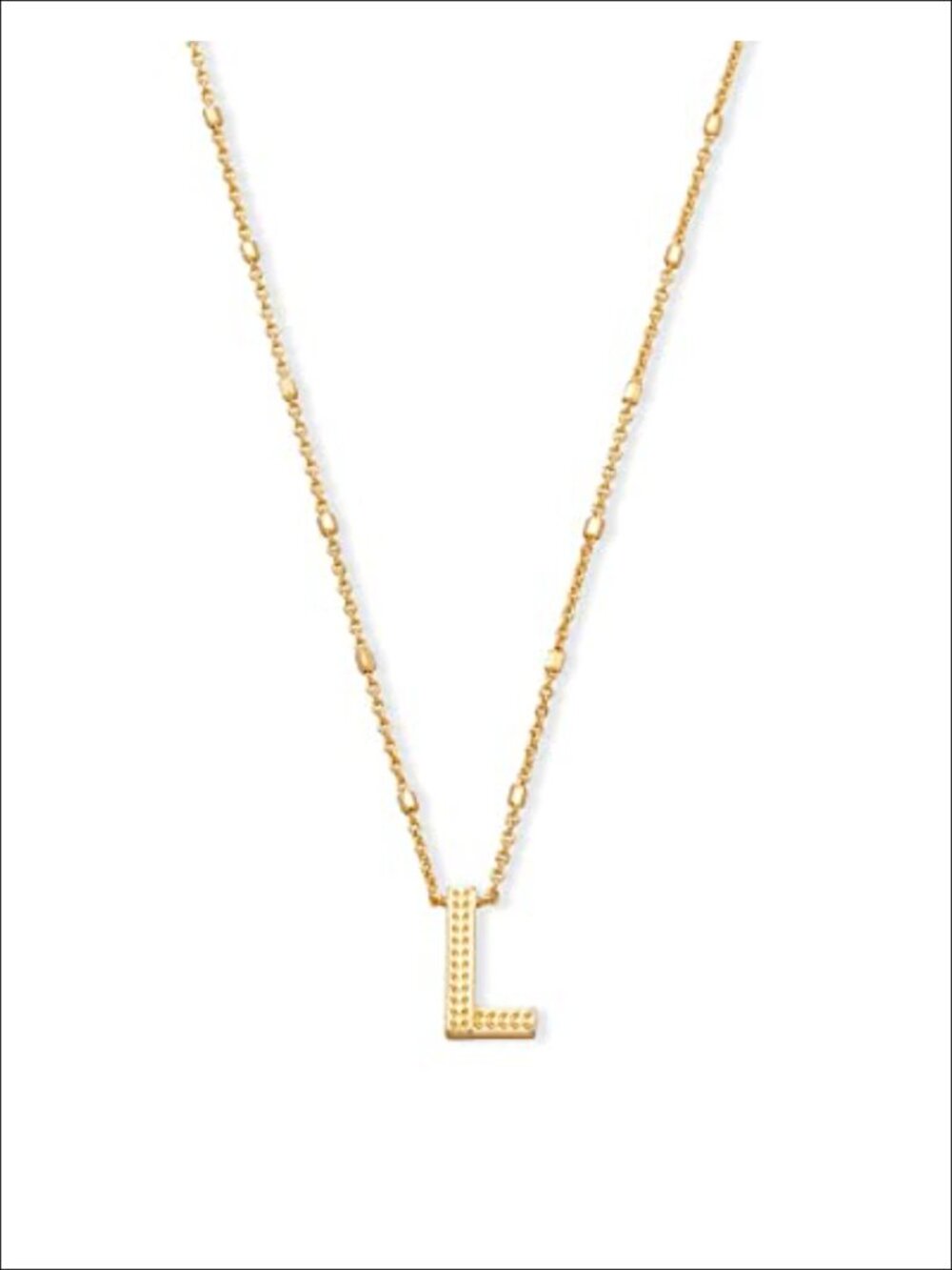 Kendra Scott Letter L Pendant Necklace 14K Gold-Plated Brass Women's